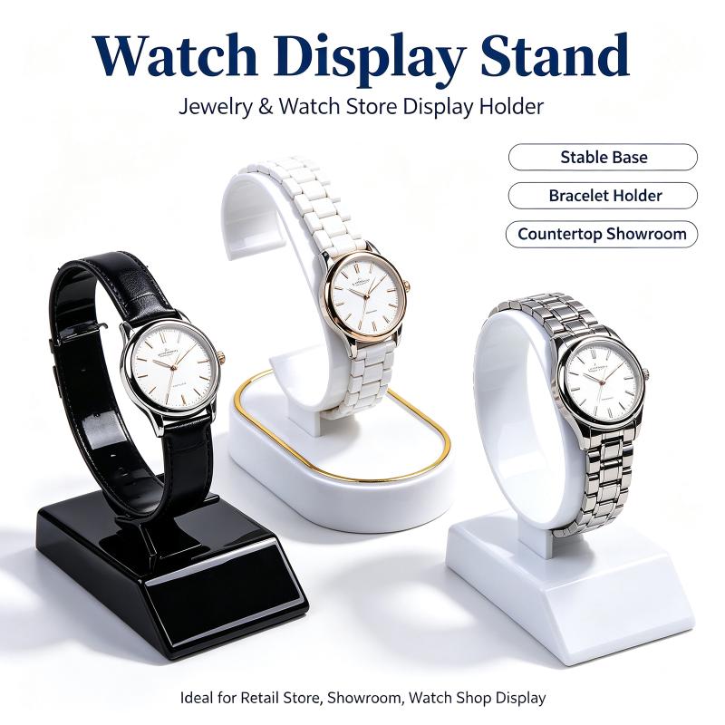 2個または4個入り、腕時計用ブレスレット展示用具、黒/白の腕 - Jewelry And Watches Inc のレビューと価格