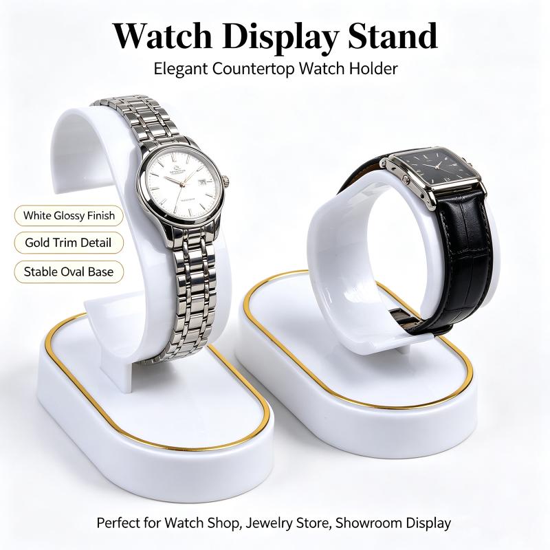 2個または4個入り、腕時計用ブレスレット展示用具、黒/白の腕 - Jewelry And Watches Inc のレビューと価格