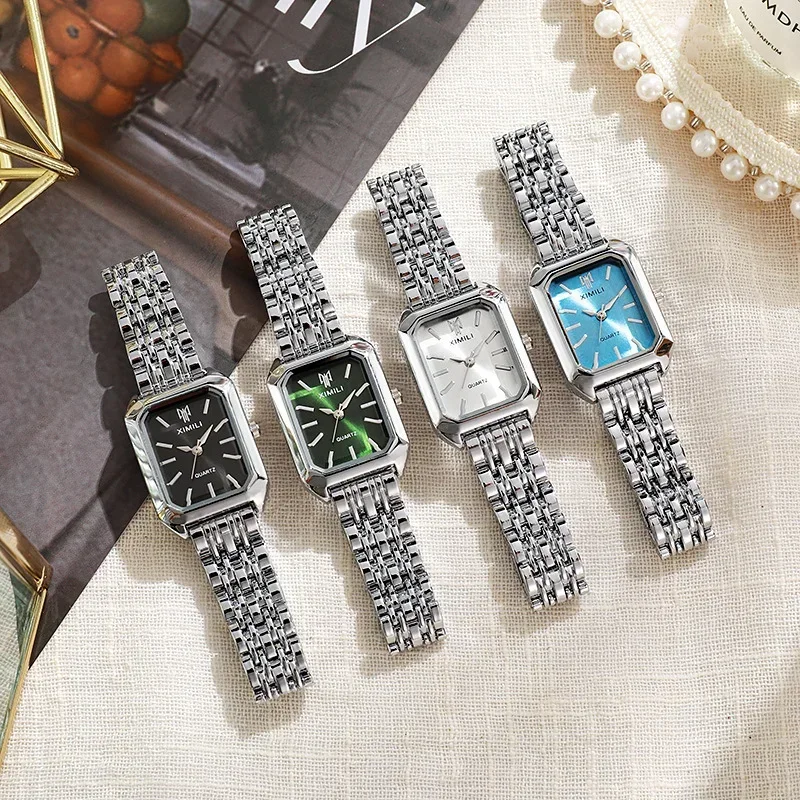 レディース レトロ スクエア メタルバンド 腕時計 ブライン - Jewelry For Watches のレビューと価格