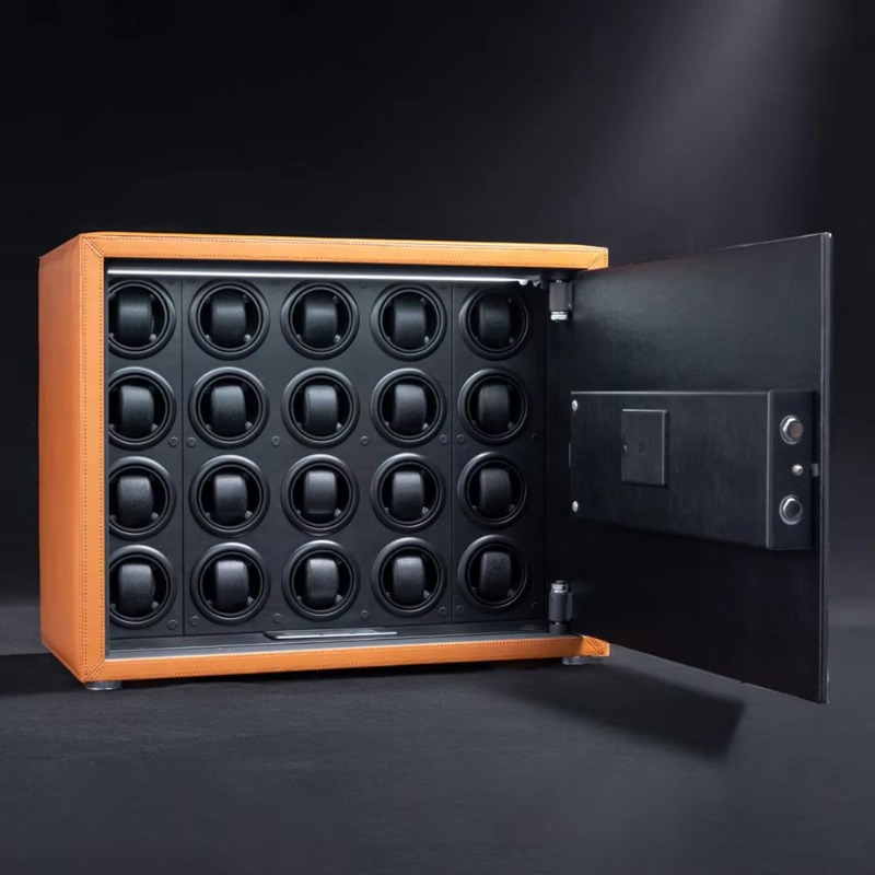 指紋認証付き高級自動巻き時計ワインダー、20スロット、静音モ - Watch Display Box のレビューと価格