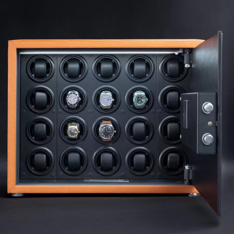 指紋認証付き高級自動巻き時計ワインダー、20スロット、静音モ - Watch Display Box のレビューと価格